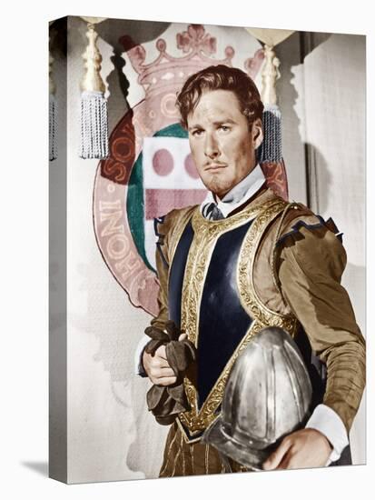 THE PRIVATE LIVES OF ELIZABETH AND ESSEX, Errol Flynn as the Earl of Essex, 1939-null-Stretched Canvas