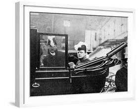 The Privy Council, Winston Churchill Leaving the Palace. a Nation's Apprehension, 1910-null-Framed Giclee Print