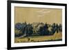 The Priyutino Estate, 1830S-Mikhail Ivanovich Lebedev-Framed Giclee Print