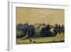 The Priyutino Estate, 1830S-Mikhail Ivanovich Lebedev-Framed Giclee Print