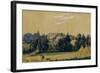 The Priyutino Estate, 1830S-Mikhail Ivanovich Lebedev-Framed Giclee Print