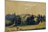 The Priyutino Estate, 1830S-Mikhail Ivanovich Lebedev-Mounted Giclee Print