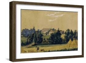The Priyutino Estate, 1830S-Mikhail Ivanovich Lebedev-Framed Giclee Print