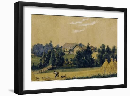 The Priyutino Estate, 1830S-Mikhail Ivanovich Lebedev-Framed Giclee Print