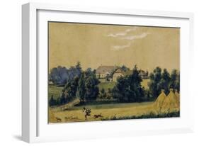 The Priyutino Estate, 1830S-Mikhail Ivanovich Lebedev-Framed Giclee Print