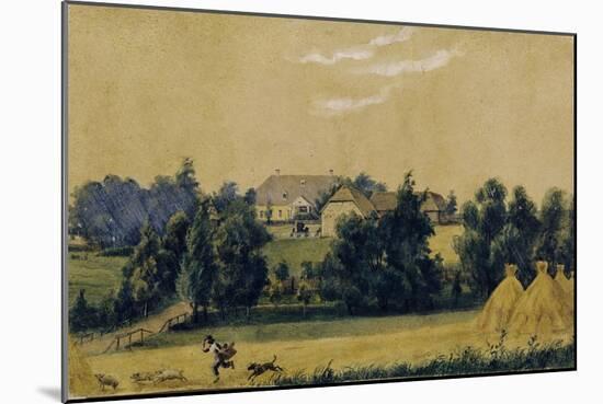 The Priyutino Estate, 1830S-Mikhail Ivanovich Lebedev-Mounted Giclee Print
