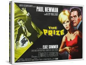 The Prize, UK Movie Poster, 1963-null-Stretched Canvas