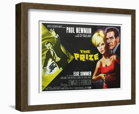 The Prize, UK Movie Poster, 1963-null-Framed Art Print