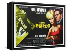 The Prize, UK Movie Poster, 1963-null-Framed Stretched Canvas