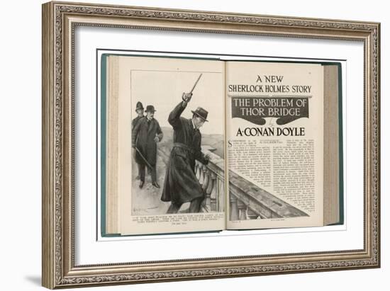 The Problem of Thor Bridge - a Sherlock Holmes Story by Arthur Conan Doyle-null-Framed Art Print