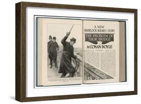 The Problem of Thor Bridge - a Sherlock Holmes Story by Arthur Conan Doyle-null-Framed Art Print