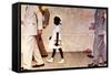 The Problem We All Live With (or Walking to School--Schoolgirl with U.S. Marshals)-Norman Rockwell-Framed Stretched Canvas