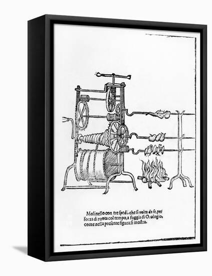 The Procedure for Spit Roasting-null-Framed Stretched Canvas