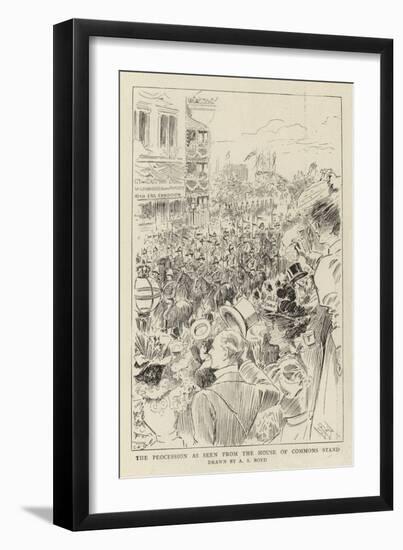 The Procession as Seen from the House of Commons Stand-Alexander Stuart Boyd-Framed Giclee Print