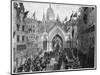 The Procession at Ludgate Hill, Thanksgiving Day, London, 1900-N Chevalier-Mounted Premium Giclee Print