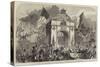 The Procession at the Grand Triumphal Arch in Upper Baggot-Street-null-Stretched Canvas