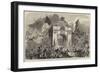 The Procession at the Grand Triumphal Arch in Upper Baggot-Street-null-Framed Giclee Print