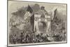 The Procession at the Grand Triumphal Arch in Upper Baggot-Street-null-Mounted Giclee Print