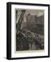 The Procession in High Street, Windsor, Bluejackets Drawing the Gun-Carriage-Gordon Frederick Browne-Framed Giclee Print