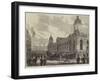 The Procession in Smithfield Passing the Metropolitan Meat Market-null-Framed Giclee Print