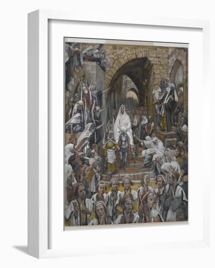 The Procession in the Streets of Jerusalem-James Tissot-Framed Giclee Print