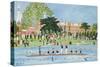 The Procession of Boats at Eton College-Judy Joel-Stretched Canvas