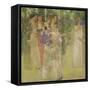 The Procession of St Agnes-David Gauld-Framed Stretched Canvas