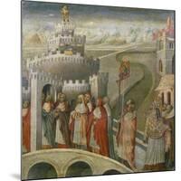 The Procession of St. Gregory at the Mausoleum of Hadrian (Castel Sant'Angelo) in Rome-Paolo Veronese-Mounted Giclee Print