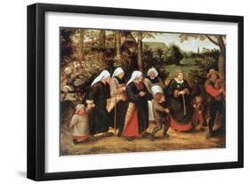 The Procession of the Bride, C1584-1638-Pieter Brueghel the Younger-Framed Giclee Print