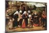 The Procession of the Bride, C1584-1638-Pieter Brueghel the Younger-Mounted Giclee Print