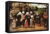 The Procession of the Bride, C1584-1638-Pieter Brueghel the Younger-Framed Stretched Canvas