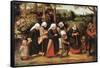 The Procession of the Bride, C1584-1638-Pieter Brueghel the Younger-Framed Stretched Canvas