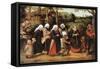 The Procession of the Bride, C1584-1638-Pieter Brueghel the Younger-Framed Stretched Canvas