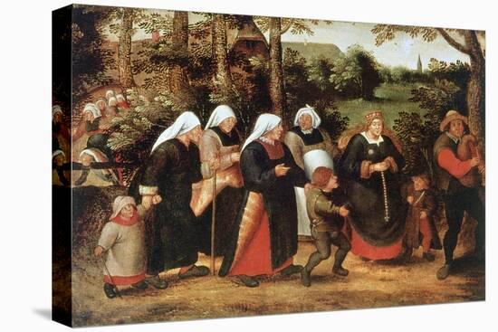 The Procession of the Bride, C1584-1638-Pieter Brueghel the Younger-Stretched Canvas