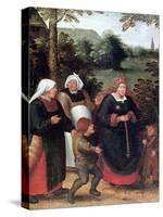 The Procession of the Bride, C1584-1638-Pieter Brueghel the Younger-Stretched Canvas