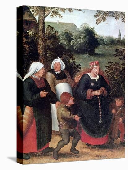 The Procession of the Bride, C1584-1638-Pieter Brueghel the Younger-Stretched Canvas