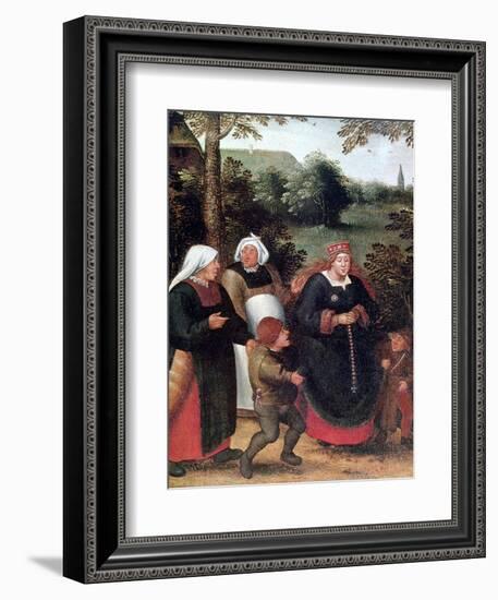 The Procession of the Bride, C1584-1638-Pieter Brueghel the Younger-Framed Giclee Print