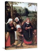 The Procession of the Bride, C1584-1638-Pieter Brueghel the Younger-Stretched Canvas