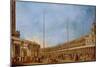 The Procession of the Corpus Domini Through St. Mark's Square, C.1766-70-Francesco Guardi-Mounted Giclee Print