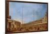 The Procession of the Corpus Domini Through St. Mark's Square, C.1766-70-Francesco Guardi-Framed Giclee Print