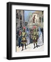 The Procession of the Good Friday, Holy Week, Seville, 1891-Henri Meyer-Framed Giclee Print