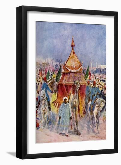 The Procession of the Mahmal, Cairo, Egypt-null-Framed Giclee Print