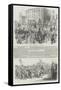 The Procession of the Queen of Spain to the Church of Atocha-null-Framed Stretched Canvas