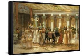 The Procession of the Sacred Bull, Apis, C.1879-Frederick Arthur Bridgman-Framed Stretched Canvas