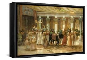 The Procession of the Sacred Bull, Apis, C.1879-Frederick Arthur Bridgman-Framed Stretched Canvas