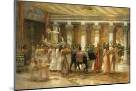 The Procession of the Sacred Bull, Apis, C.1879-Frederick Arthur Bridgman-Mounted Giclee Print