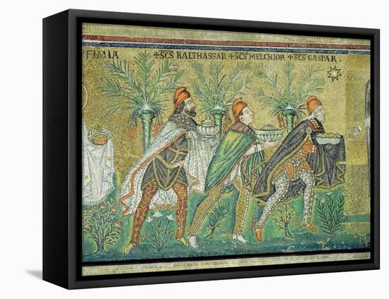 The Procession of the Three Kings (Mosaic)-Byzantine-Framed Stretched Canvas