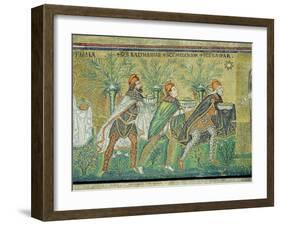 The Procession of the Three Kings (Mosaic)-Byzantine-Framed Giclee Print