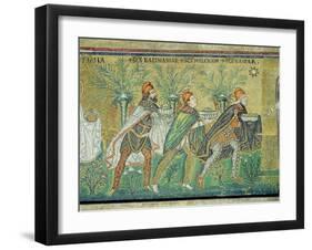 The Procession of the Three Kings (Mosaic)-Byzantine-Framed Giclee Print