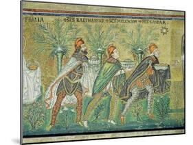 The Procession of the Three Kings (Mosaic)-Byzantine-Mounted Giclee Print